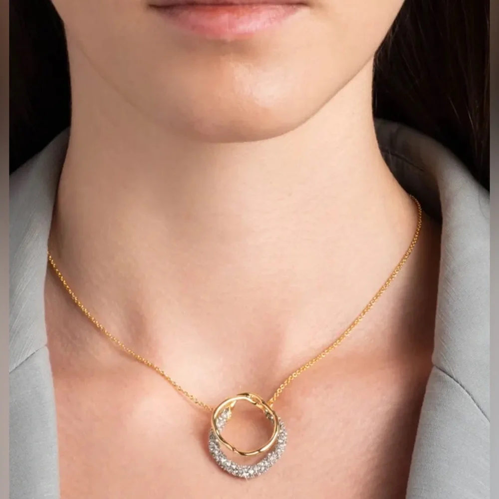 ALEXIS BITTAR • Solanales Gold Crystal Orbit Necklace - Picture 7 of 11